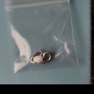 Opal sterling silver pendant